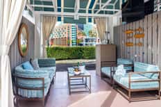 Swan Lap Pool Cabana