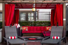 Red Rocker Poolside Cabana