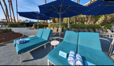 Lounge Daybed with Umbrella