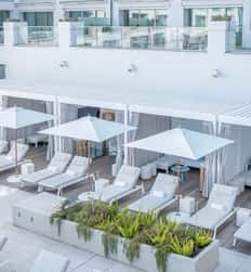 The Big Game in a Private Cabana