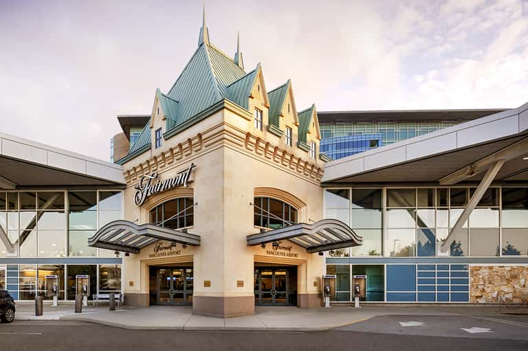 Paramount theater entrance with distinctive castle-like architecture