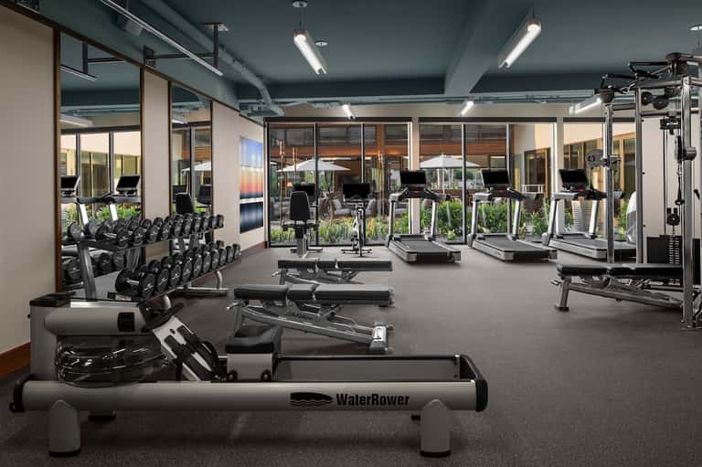 State-of-the-art gym with free weights, cardio machines, and extensive equipment