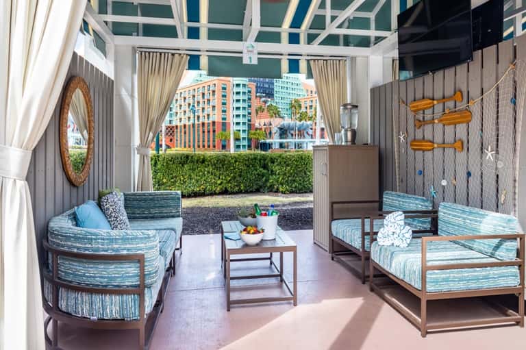Swan Lap Pool Cabana