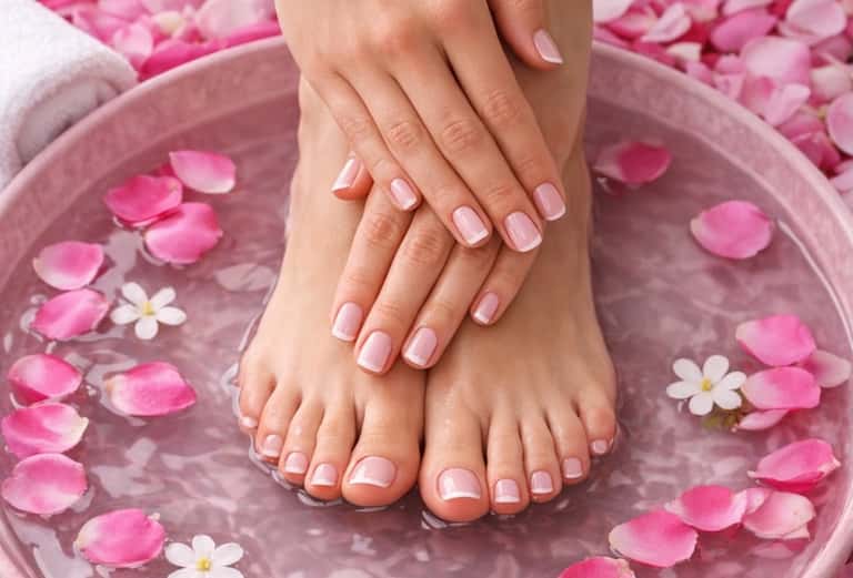 Garden Rose Manicure & Pedicure + Spa & Pool Pass