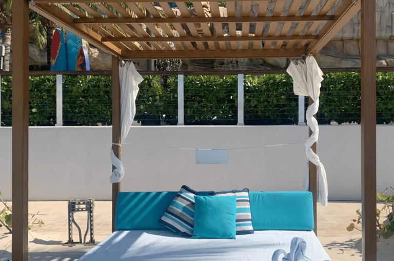 Cabana by the Beach + Dine for 4 people