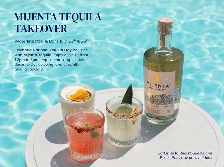 VIP Mijenta Tequila Takeover Experience: Pool Cabana