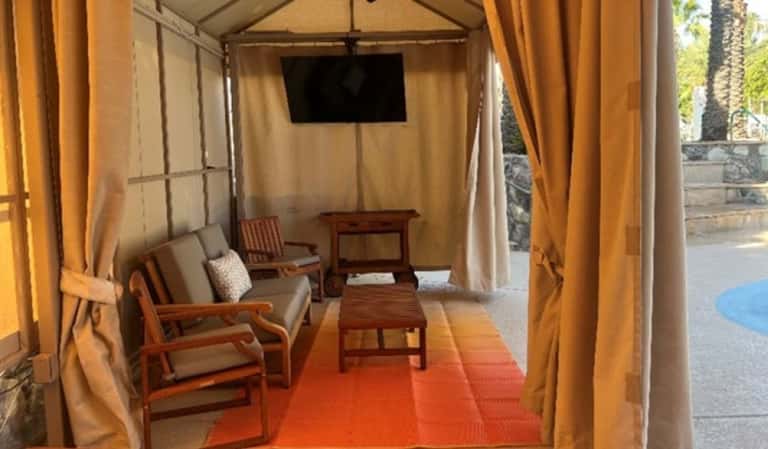 Cabana en el Splash Pad