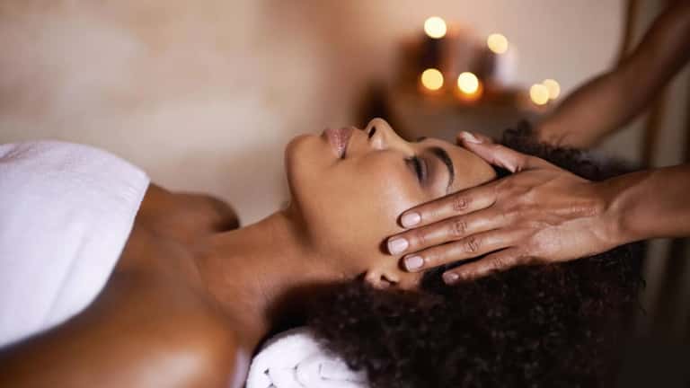 Breast Cancer Awareness Month Special: 50-Minute Pink Stone Massage + Spa Access