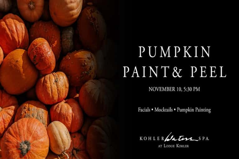 Pumpkin Paint and Peel + Spa Access 