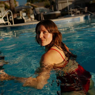 Hotel pool and spa hero background