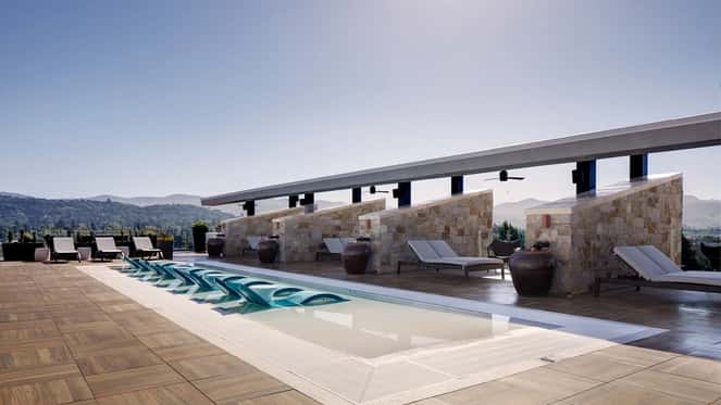 Rooftop Spa at Archer Hotel Napa