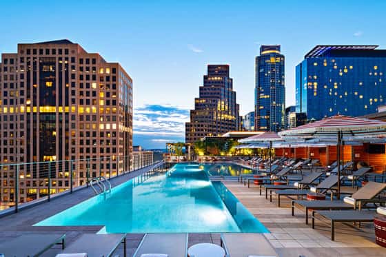 The Pool at Austin Marriott Downtown