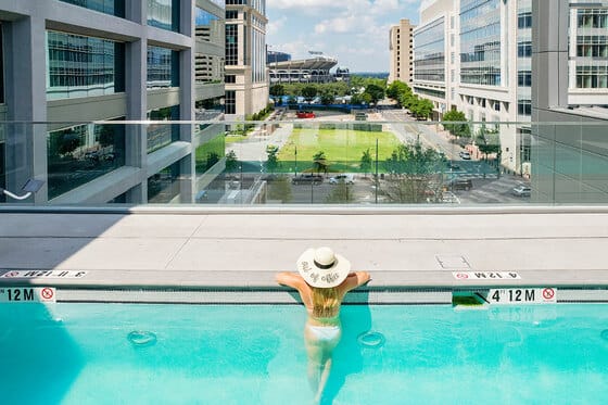 Aura Rooftop Pool at JW Marriott Charlotte